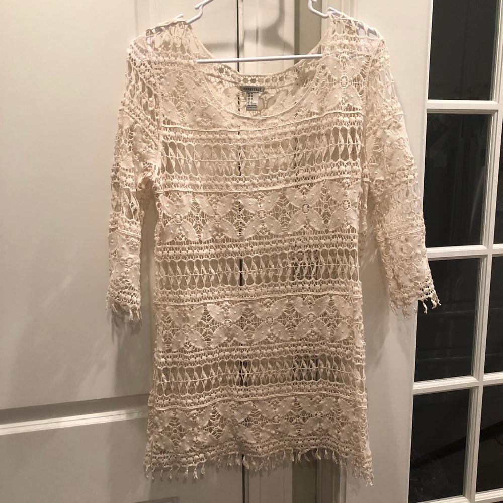 Crochet swim cover up size medium